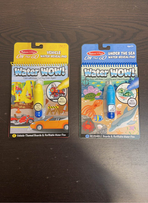 used Melissa & Doug On The Go Water Reveal Pad, 2 Pack