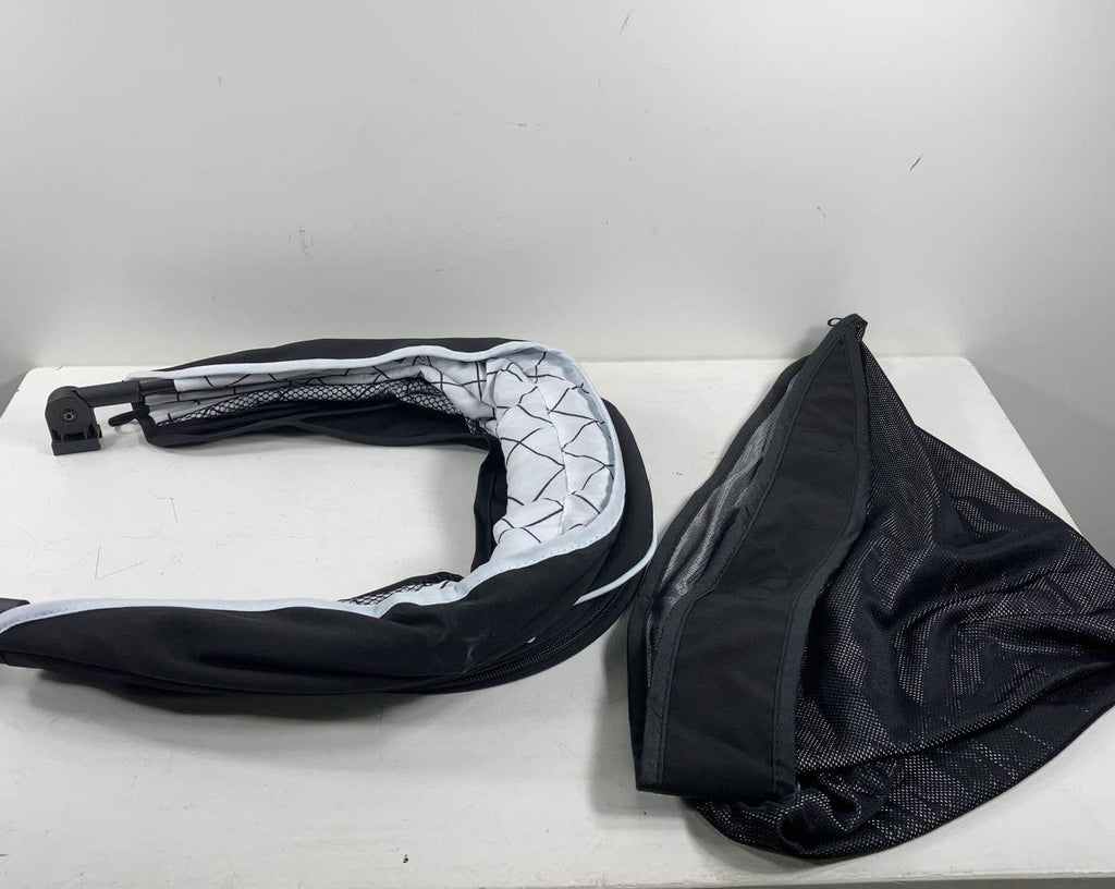 Mockingbird Replacement Canopy With Sun Shade, Black, Windowpane