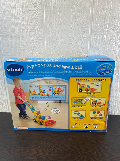 secondhand VTech Pop-A-Balls Push And Pop Bulldozer