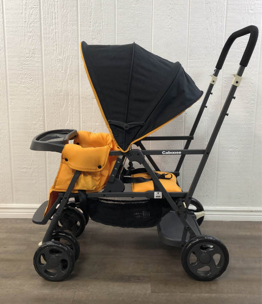 secondhand Joovy Caboose Sit And Stand Tandem Double Stroller, Amber 2020