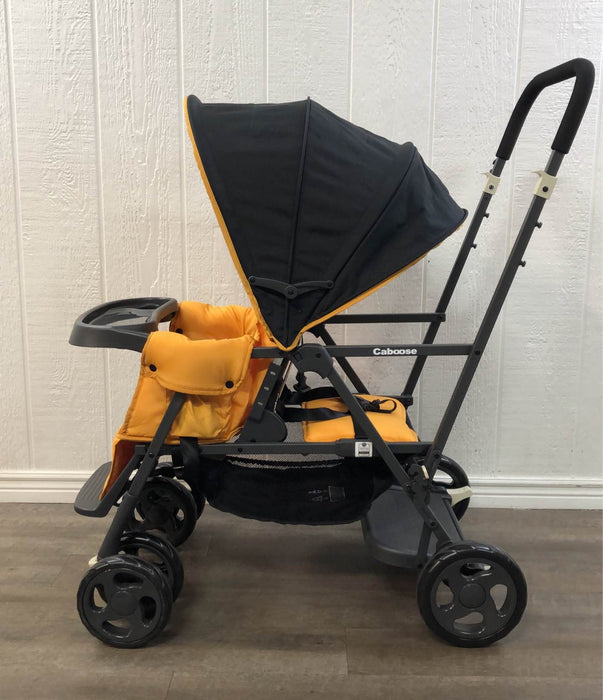 secondhand Joovy Caboose Sit And Stand Tandem Double Stroller, Amber 2020