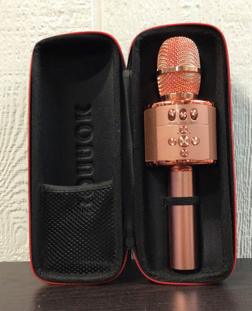 used BONAOK Wireless Bluetooth Karaoke Microphone, Rose Gold