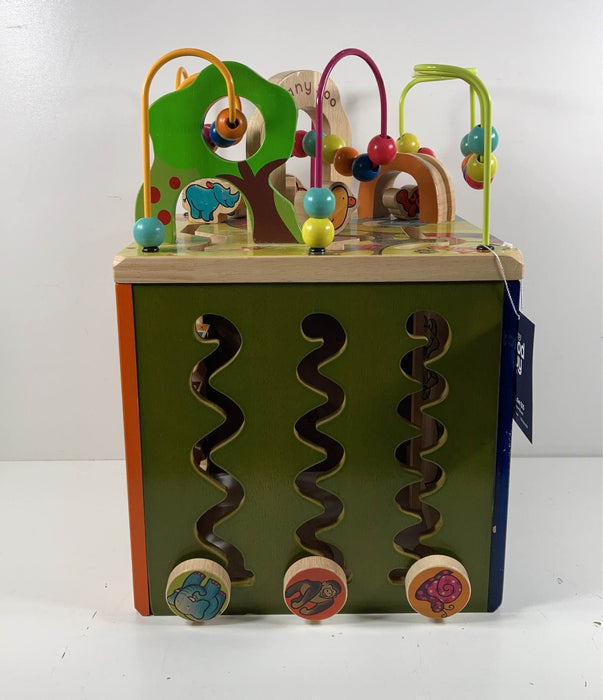 secondhand B. toys Zany Zoo Wooden Activity Cube