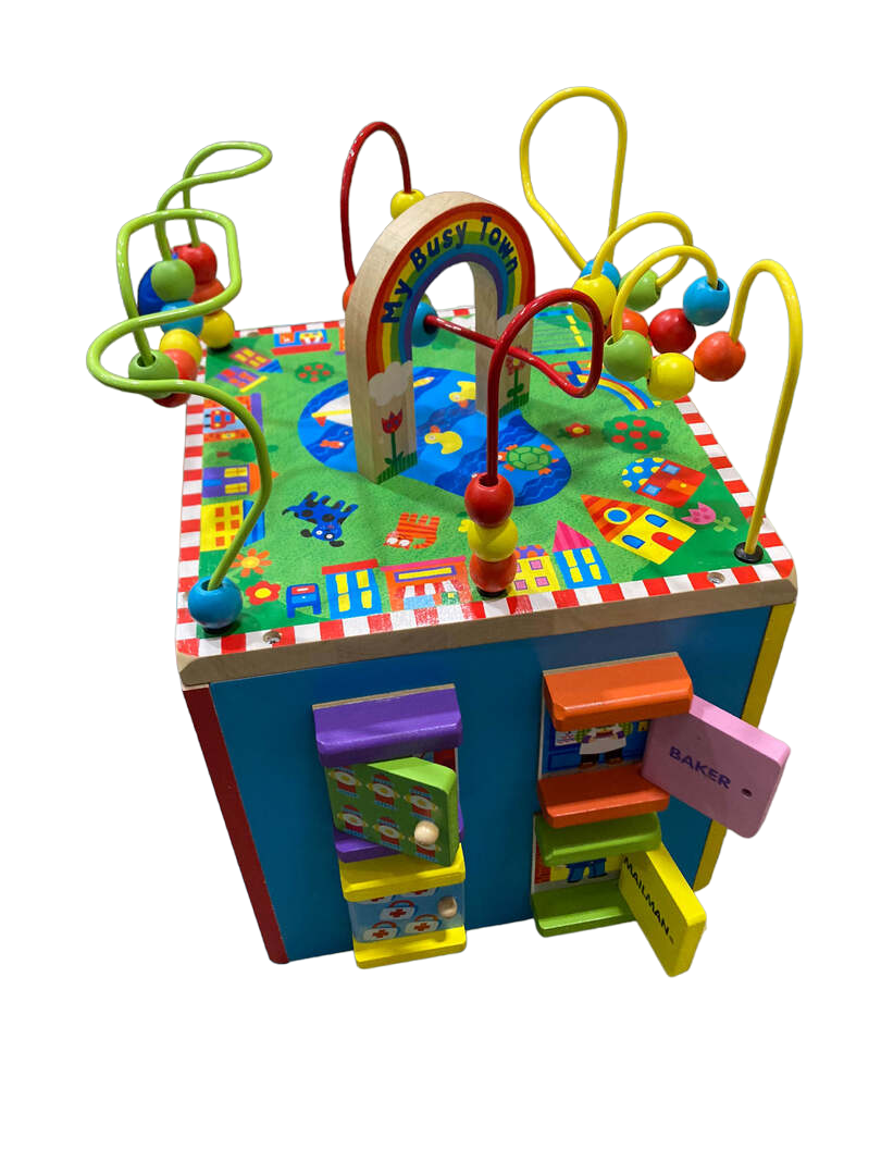 ALEX Toys Discover My Busy Town Wooden Activity Cube