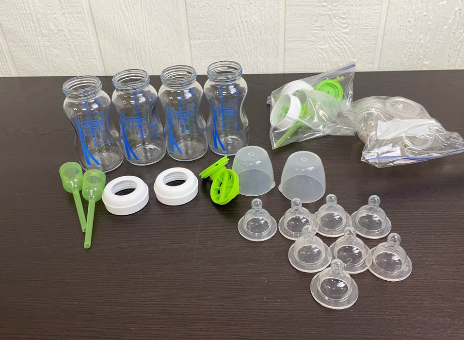 used BUNDLE Dr. Brown’s Glass Narrow Baby Bottles