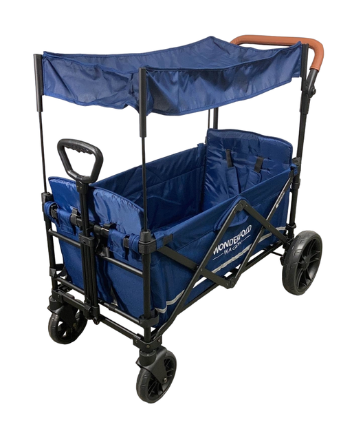 used Wonderfold X2 Push + Pull Double Stroller Wagon, 2022, Sapphire Navy