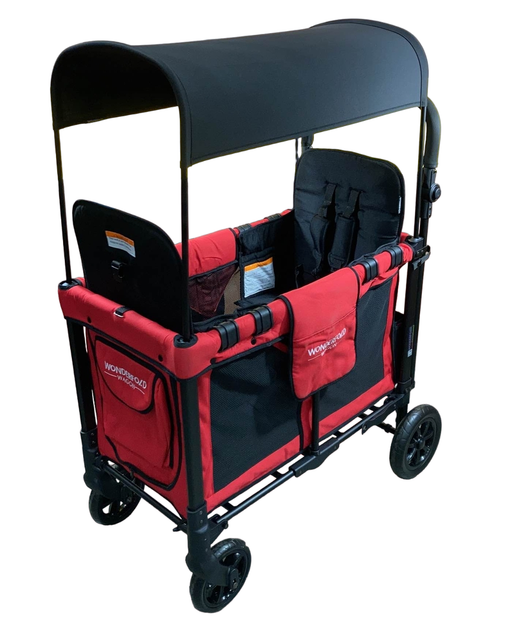 used Wonderfold W2 Original Multifunctional Double Stroller Wagon, 2021, Red