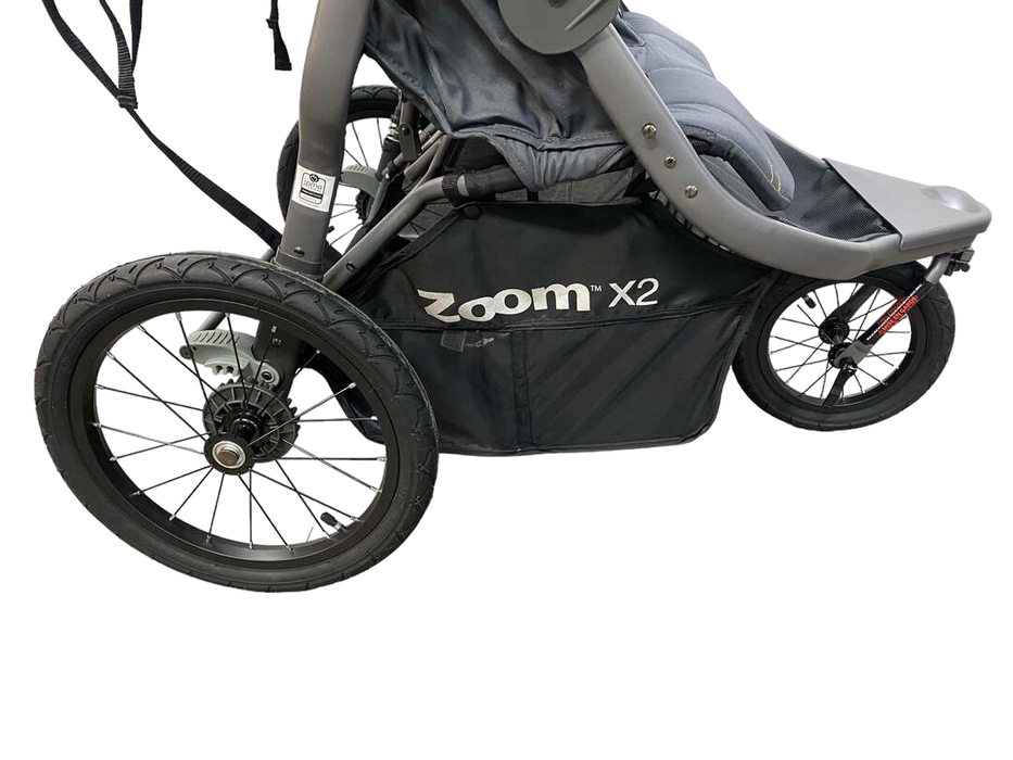 used Joovy Zoom X2 Double Jogging Stroller, 2022, Forged Iron