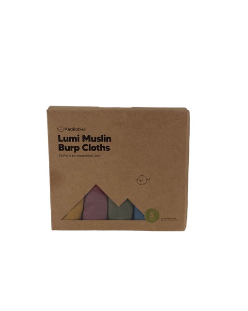 used KeaBabies 5-pack Lumi Muslin Burp Cloths, Corals