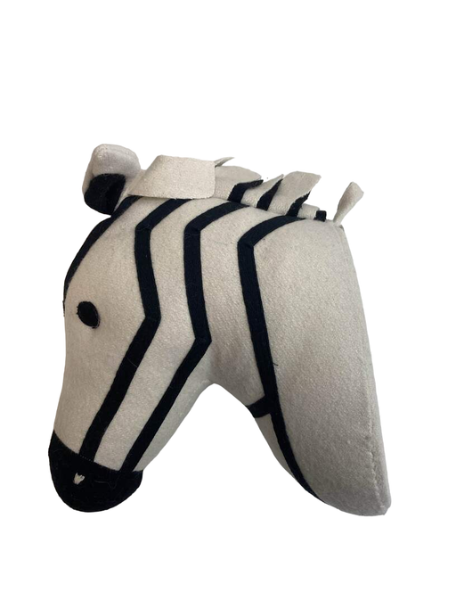 secondhand Pillowfort Plush Head Wall Decor, Zebra