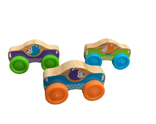 used Melissa & Doug First Play Wooden Animal Stacking Cars