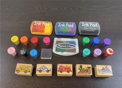 used BUNDLE Rubber Stamps