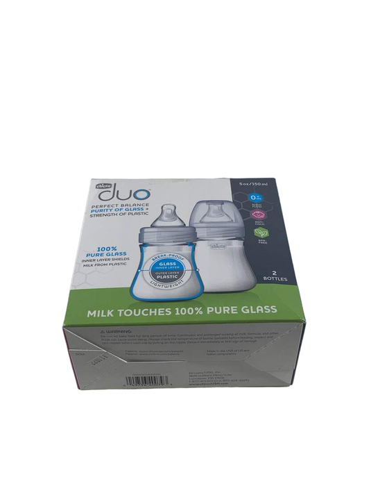 Shop Chicco Duo 5 Oz. 2-Pack Hybrid Baby Bottles, Clear at GoodBuy Gear