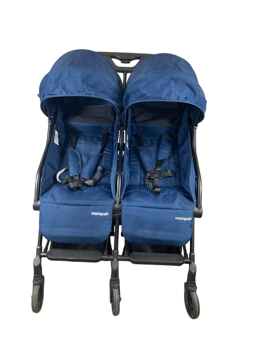 secondhand Mompush Lithe Double Stroller, Navy, 2022