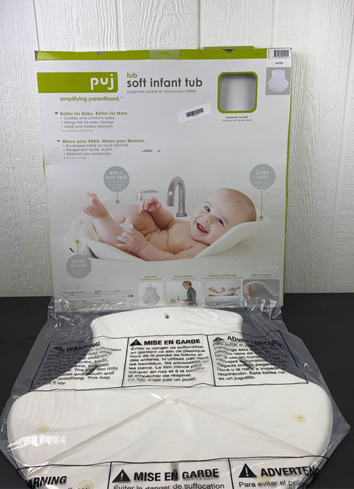 used Puj Foldable Baby Bathtub, White