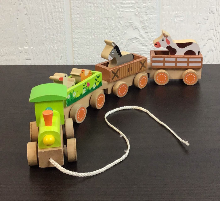 secondhand Janod Roll Playing Train, Farm