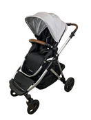 secondhand Mockingbird Single to Double Stroller, 2023, Silver with Penny Leather, Limited Edition Night Stars, Limited Edition Light Grey