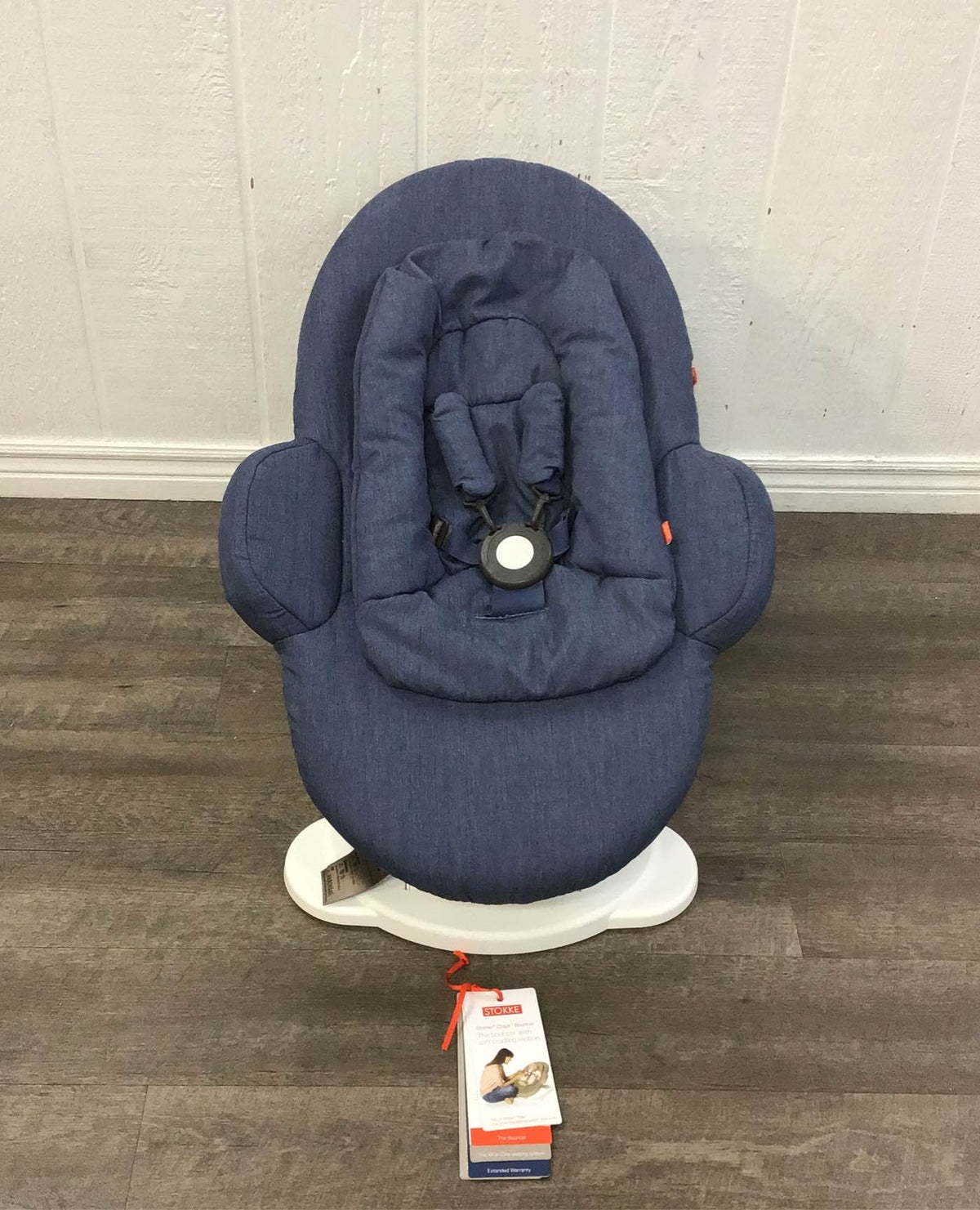 stokke steps bouncer blue Stokke Steps Bouncer, Deep Grey White Chassis