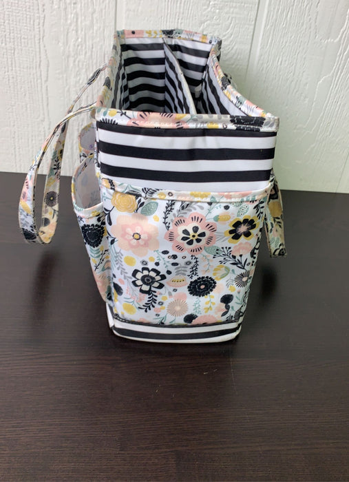 secondhand Martha Stewart Floral & Striped Planner Tote Bag