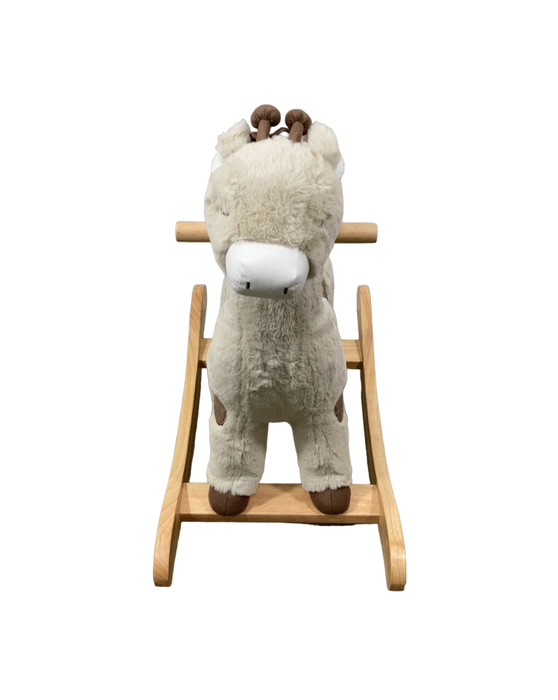 secondhand Pottery Barn Kids Plush Animal Rocker, Giraffe