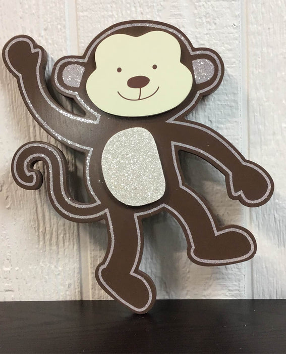 used Babies R Us Wall Decor, -Glitter Monkey (13.9" x 15.6")