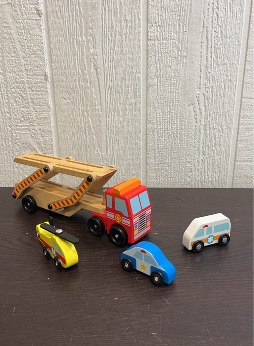 used Melissa & Doug Emergency Vehicle Carrier