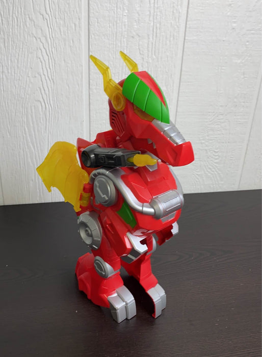 used Playskool Power Rangers Red Ranger & T-rex Zord