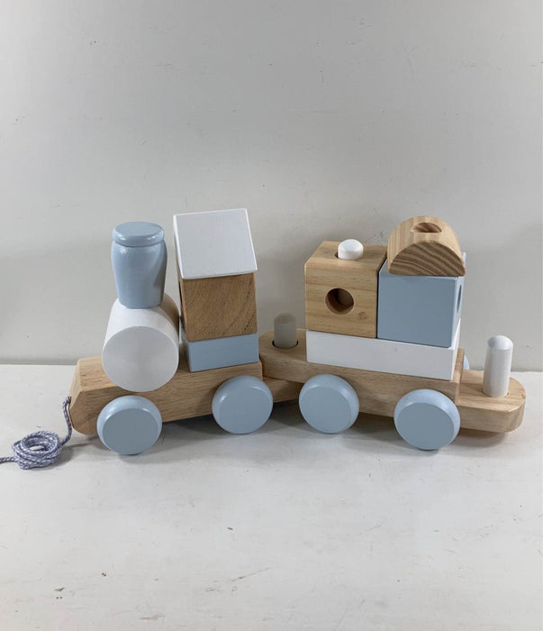 secondhand Melissa & Doug Wooden Jumbo Stacking Train - Natural