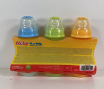 secondhand Nuby 3-Pack Non-Drip Standard Neck Bottles, 7oz