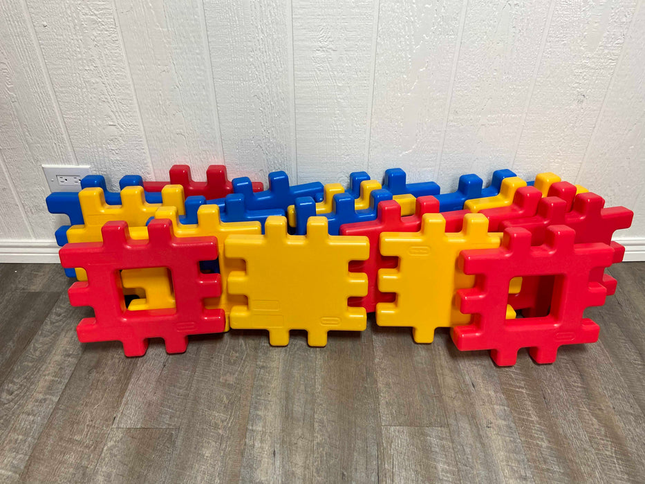 used Little Tikes Big Waffle Block Set, 18 Pieces