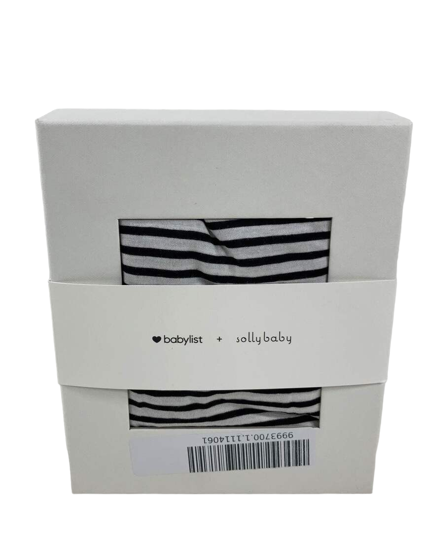 Solly baby wrap natural and grey stripe sales