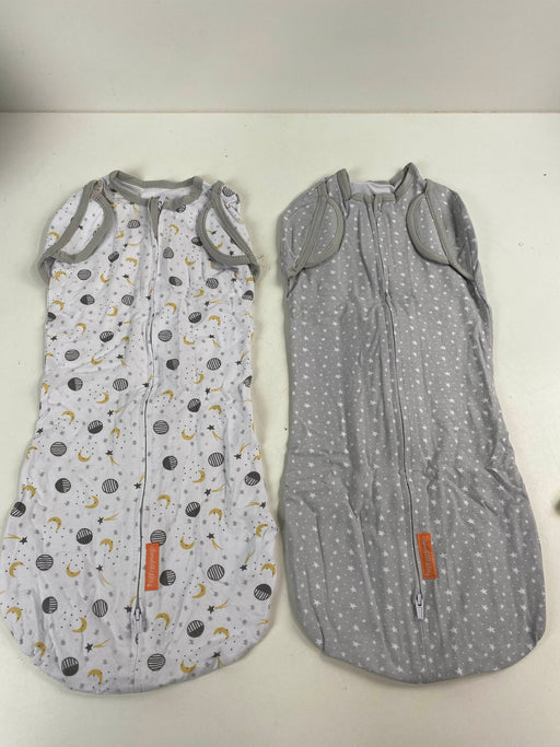 used SwaddleMe Arms Free Convertible Pod 2pk, Stars Moon L 4-6 months