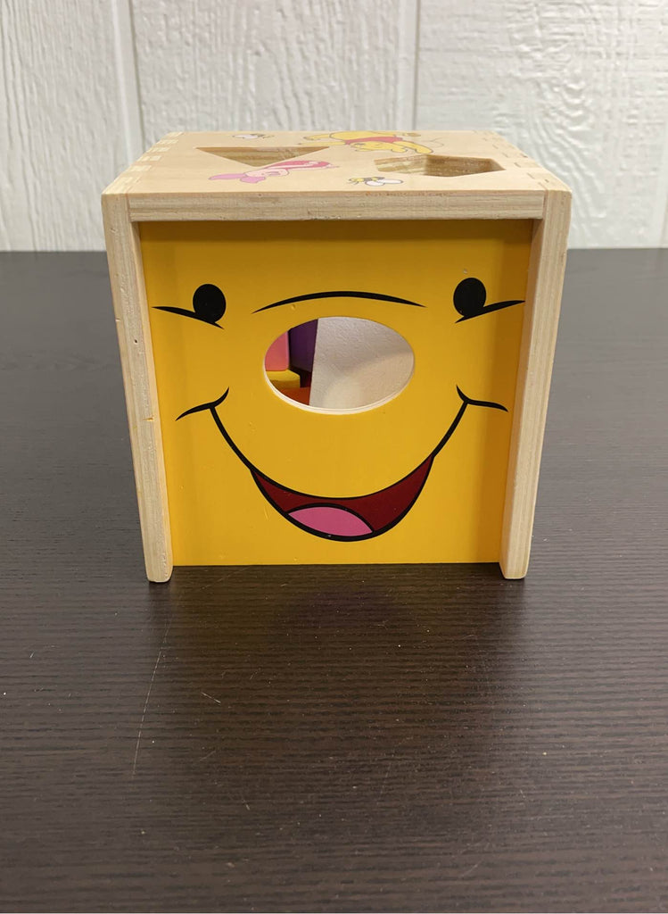 Melissa & Doug Winnie The Pooh Wooden Shape Sorting Cube