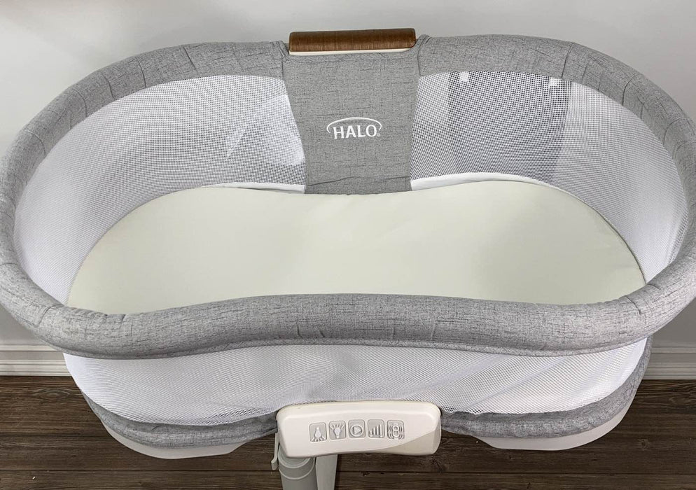 Shop Halo BassiNest Swivel Sleeper Luxe Series, Dove Grey Tweed at GoodBuy Gear