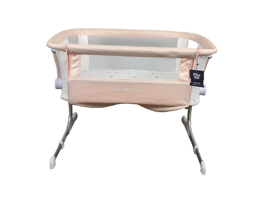 used Baby Delight Beside Me Dreamer Bassinet & Bedside Sleeper, Peony Pink