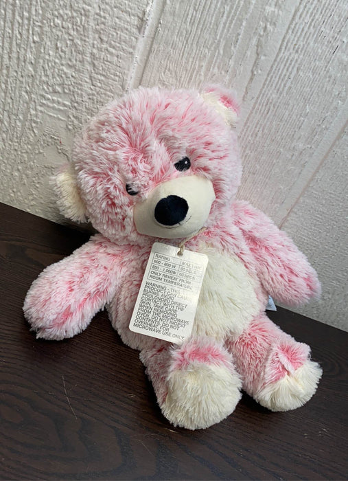 secondhand Warmies Relaxation Stuffed Animal, Pink Marshmallow Bear