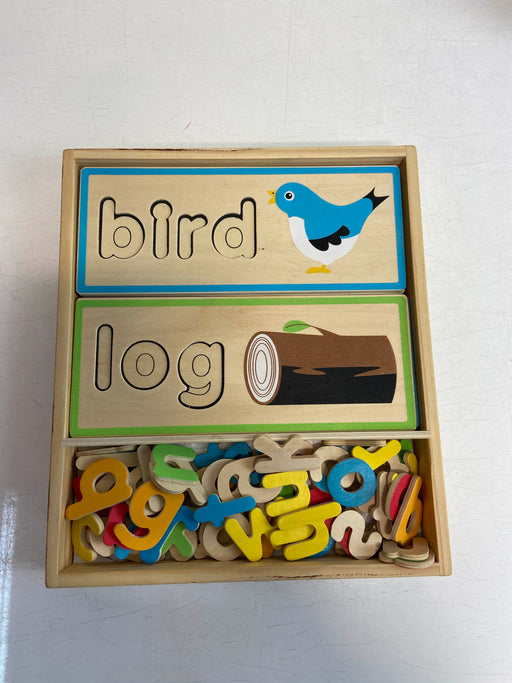 used Melissa & Doug See & Spell Wooden Educational Board