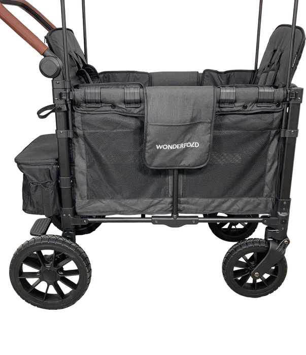 Wonderfold W2 Luxe Multifunctional Double Stroller Wagon, 2023, Volcanic Black