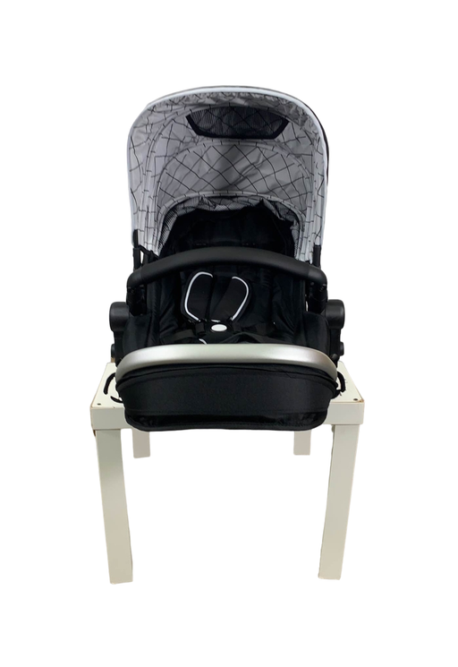 used Mockingbird 2nd Seat Kit With Extendable Canopy, 2022, Black, Windowpane, Silver with Black Leather