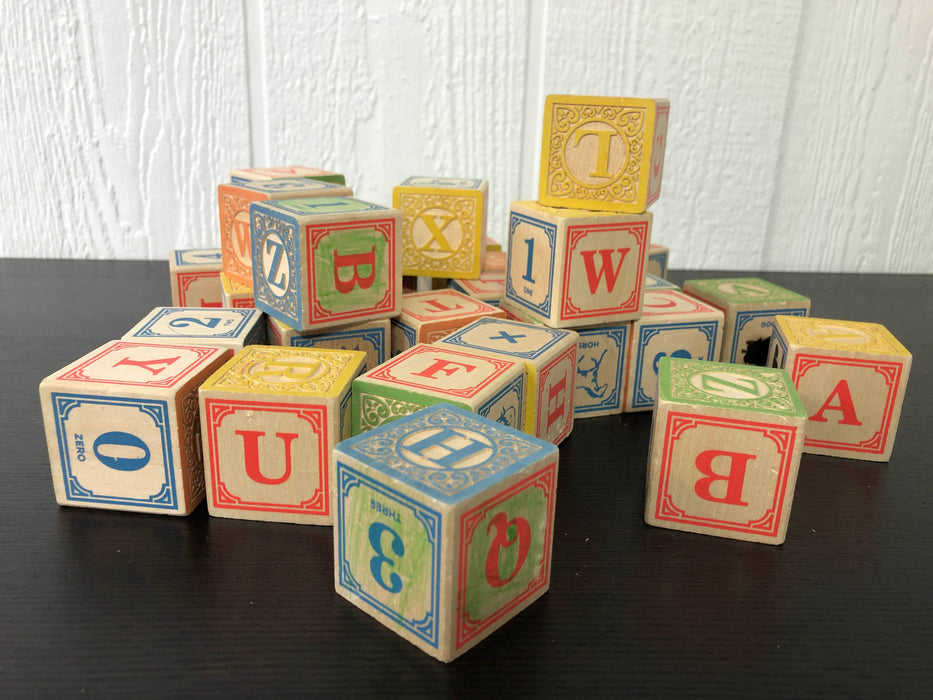 secondhand BUNDLE Wooden Alphabet Blocks