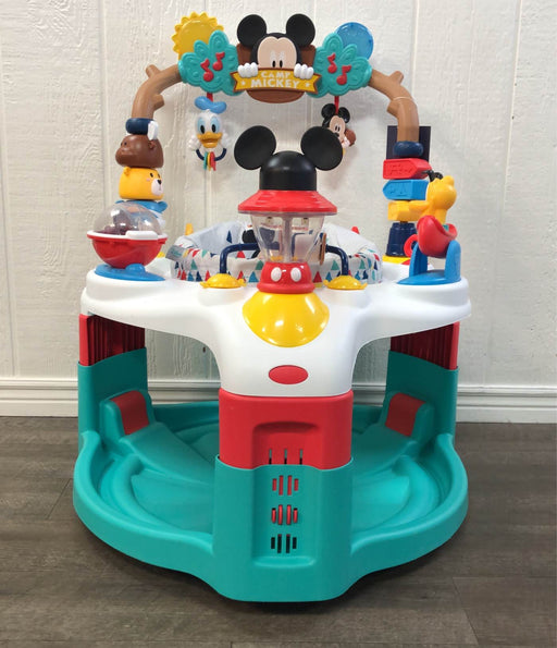 secondhand Bright Starts Disney Baby Mickey Mouse Camping with Friends Activity Saucer