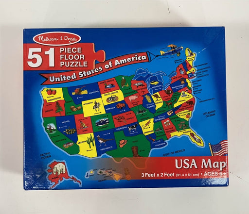 used Melissa & Doug Floor Puzzle, USA Map