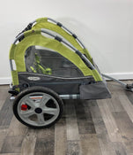 secondhand InStep Double Bicycle Trailer, Green