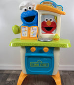 used Playskool Sesame Street Come 'N Play Cookie Monster Kitchen Café Playset