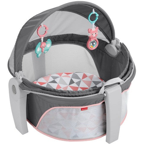 used Fisher Price On-the-Go Baby Dome, Charcoal