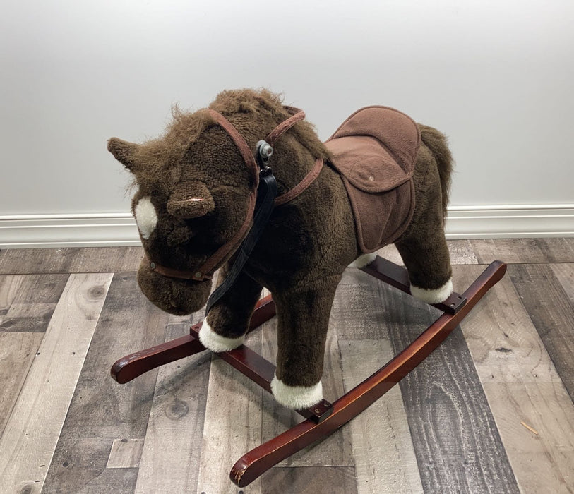 Shop Chrisha Playful Plush Rocking Horse at GoodBuy Gear