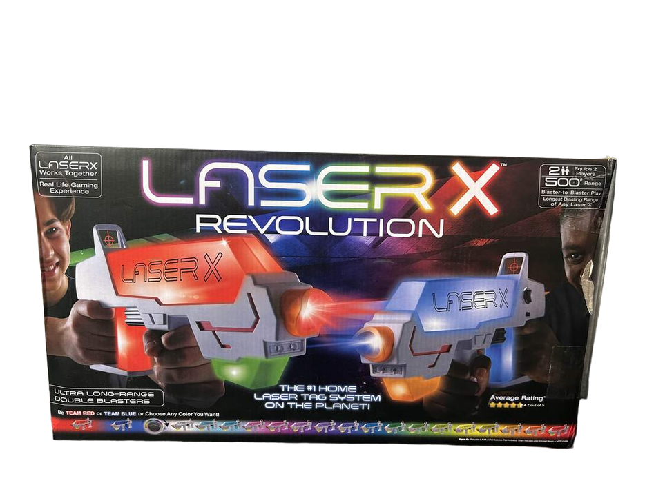 used Laser X Revolution Two Player Laser Tag Blaster Set