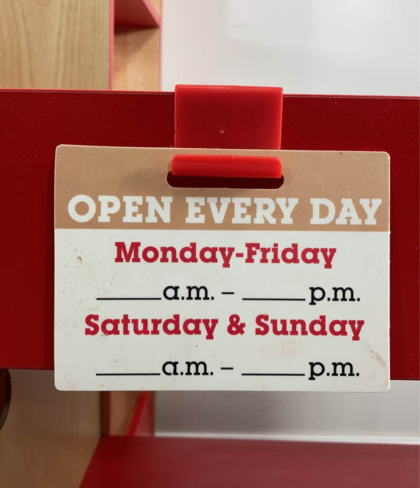 secondhand Melissa & Doug Deluxe One Stop Shop Play Store Set