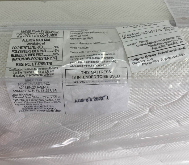 Shop Newton Original Crib And Toddler Mattress, White at GoodBuy Gear