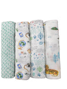 Shop Aden + Anais Cotton Muslin Swaddle, 4pk, Around The World at GoodBuy Gear